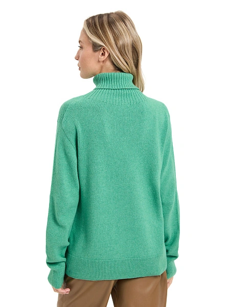 Свитер женский Cashmere&Merino blend oversize, цвет мята, фото 2