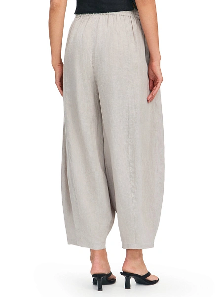 Брюки женские "baggy" серии LINEN, цвет бежево-розовый, фото 3