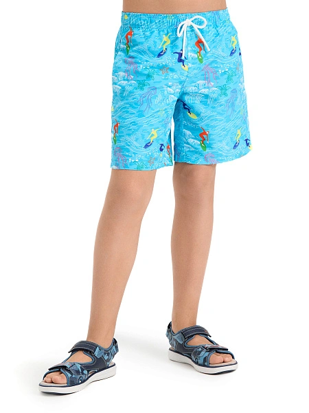 Шорты Swimwear для мальчика-подростка, цвет бирюзовый, фото 2