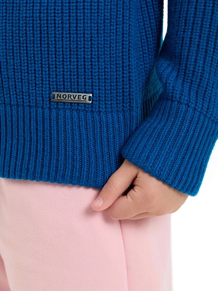 Кардиган из 100% шерсти мериноса на молнии для девочек, цвет арктик, фото 5