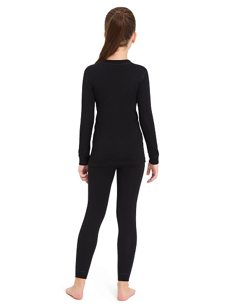 SOFT Комплект термобелья для девочек-подростков, цвет черный, фото 3