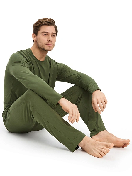 Брюки мужские серии Bamboo, цвет олива, фото 5