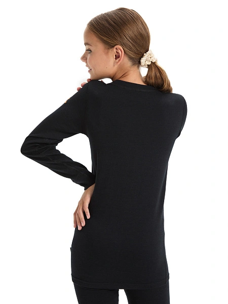 Термофутболка для девочек - подростков серии ACTIVE KIDS, цвет черный, фото 4