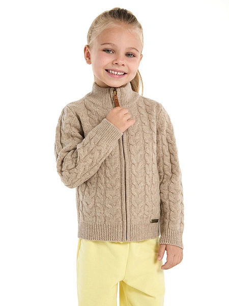 Кофта на молнии Super Fine Merino Wool для девочек, фото 1