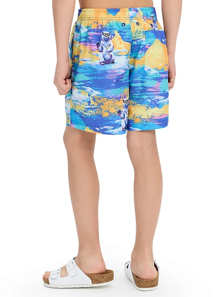 Шорты для мальчика Swimwear, цвет голубой паттерн медведи, фото 2