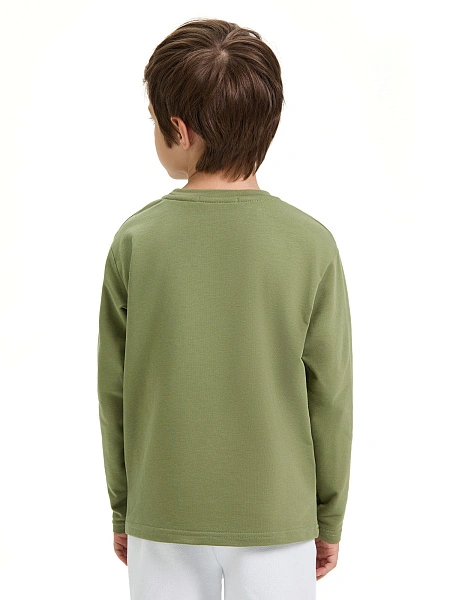 Лонгслив ORGANOMICA Cotton, цвет олива, фото 5