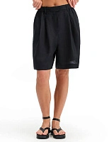 LINEN Шорты женские удлиненные Черный