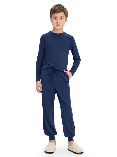 Bamboo Брюки для мальчика, цвет темно-синий, фото 5