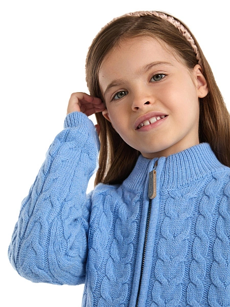 Кофта на молнии Super Fine Merino Wool для девочек, фото 3