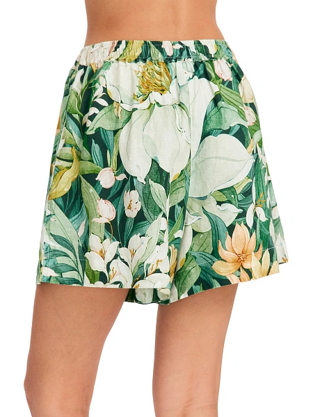 LINEN Шорты женские короткие, цвет принт тропический, фото 4