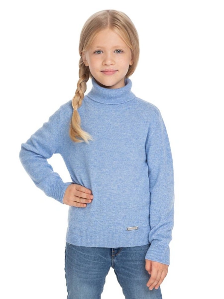 Свитер Cashmere детский с высоким воротом, фото 1