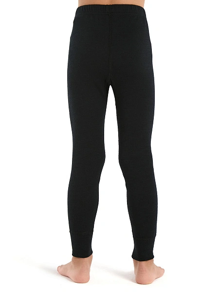 Термолеггинсы детские для девочек серии ACTIVE KIDS, двухслойное термобелье, цвет черный, фото 3