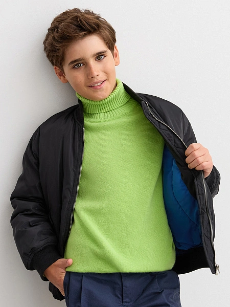 Свитер Merino Base детский для мальчиков-подростков, цвет светло-зеленый, фото 6