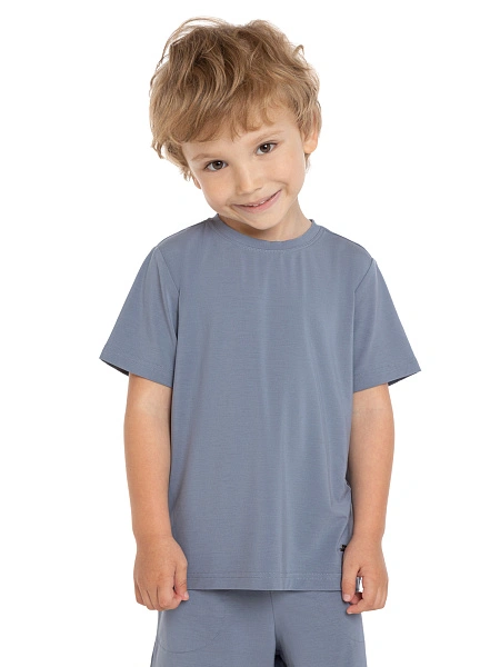 Футболка серии Bamboo для мальчика, цвет серый, фото 1