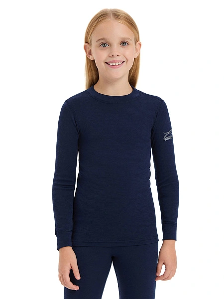SOFT Комплект термобелья для девочек, цвет синий, фото 4