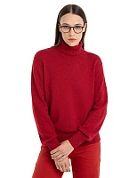 Свитер женский Cashmere&Merino blend oversize Бордо