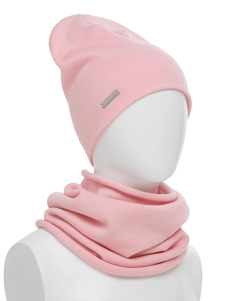 Комплект шапка и снуд из 100% шерсти мериносов, фото 2