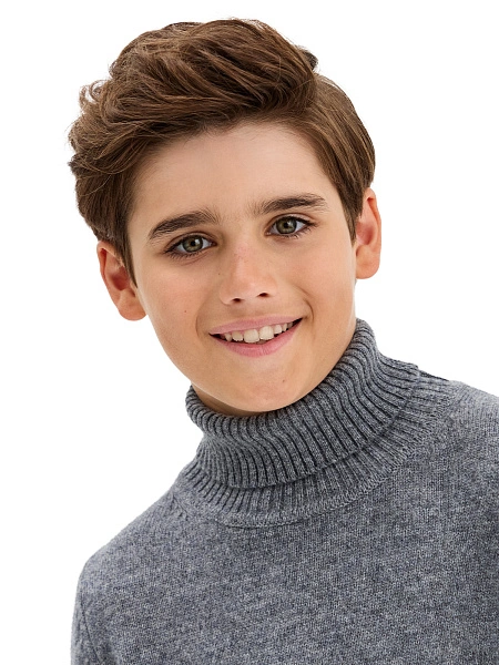 Свитер Merino Base детский для мальчиков-подростков, цвет гранит, фото 3