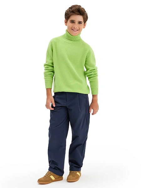 Свитер Merino Base детский для мальчиков-подростков, цвет светло-зеленый, фото 4