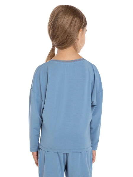 Лонгслив Bamboo для девочки-подростка, цвет лаванда, фото 4