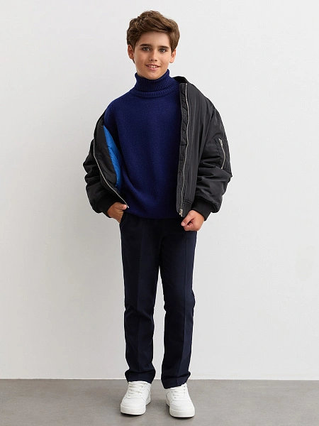 Свитер Merino Base детский для мальчиков-подростков, цвет темно-синий, фото 6