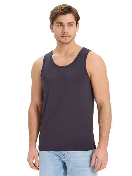 Майка мужская серии Bamboo, цвет темно-серый, фото 3