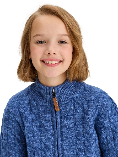 Кофта на молнии Super Fine Merino Wool для девочек, фото 3