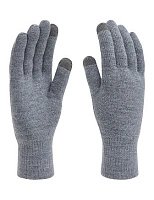 Перчатки мужские сенсорные Серый меланж