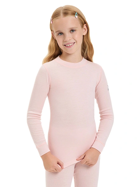 Термофутболка детская для девочек серии SOFT. Знак Woolmark, фото 1