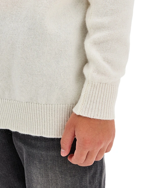 Свитер Merino Base детский для мальчиков, цвет молочный, фото 4