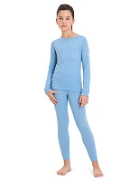 SOFT Комплект термобелья для девочек-подростков Голубой пепельный
