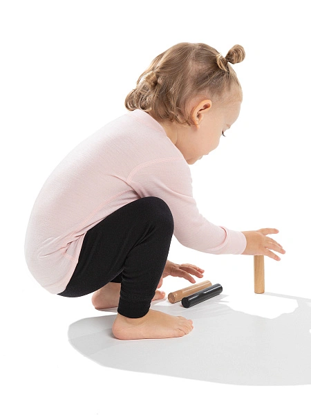 Термофутболка детская серии SOFT. Знак Woolmark, цвет розовый, фото 2