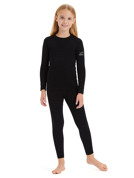 SOFT Комплект термобелья для девочек, цвет черный, фото 1