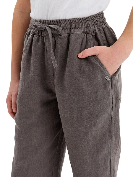 Брюки для мальчика серии LINEN, цвет серый, фото 4