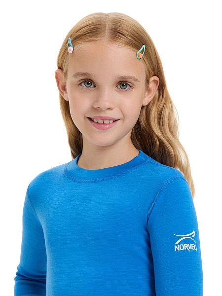 Термофутболка детская для девочек серии SOFT. Знак Woolmark, фото 4