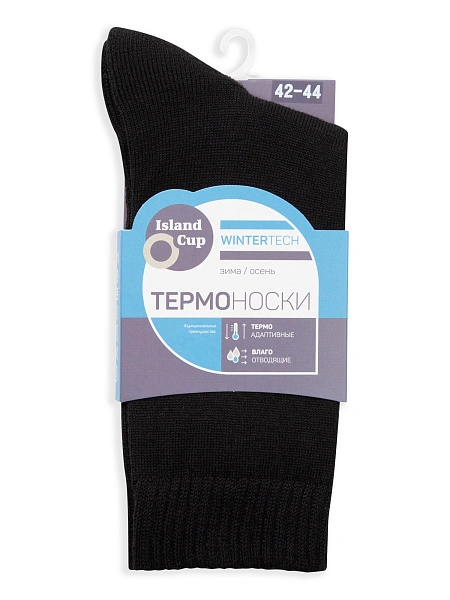 Термоноски Island Cup мужские серии Wintertech, цвет черный, фото 5