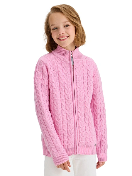 Кофта на молнии Super Fine Merino Wool для девочек, фото 1