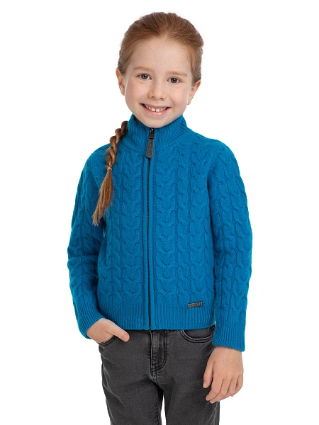 Кофта на молнии Super Fine Merino Wool для девочек, фото 1