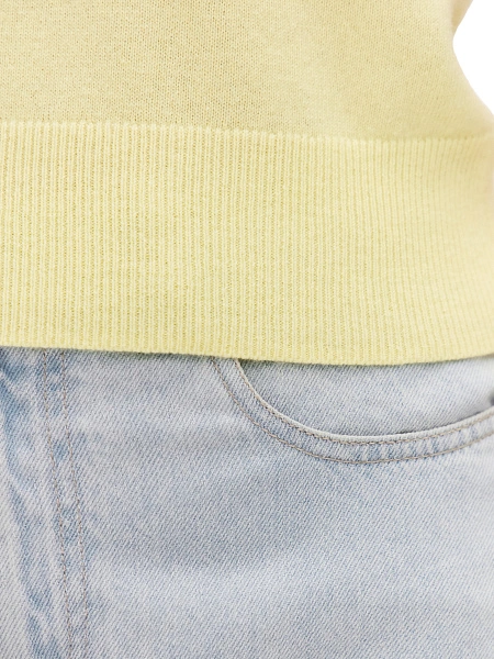 Топ трикотажный, цвет сливочный, фото 4