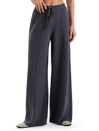 Брюки-палаццо женские Comfort, цвет серый меланж, фото 1