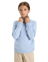 Cвитер Cashmere&Merino blend подростковый Бледно-голубой