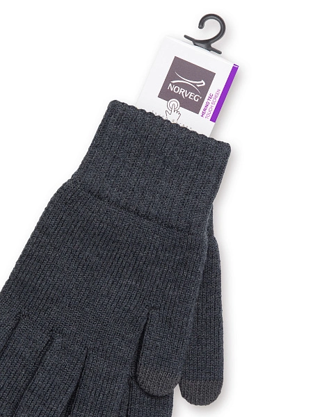 Перчатки детские Merino TEC Touch Screen, цвет антрацит, фото 2