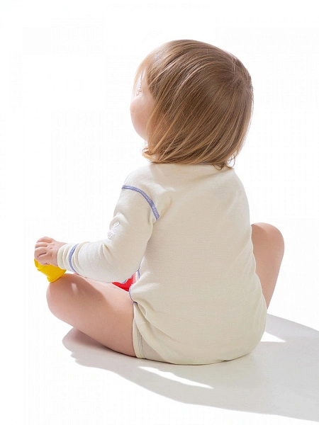 Термободи детское с длинным рукавом серии SOFT, цвет молочный, фото 3