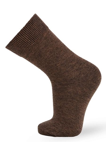 Носки детские серии Merino Base, цвет коричневый меланж, фото 1