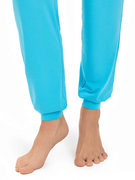 Джоггеры женские серии Bamboo, цвет бирюзовый, фото 6