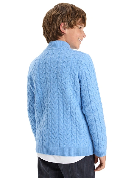 Кофта на молнии Super Fine Merino Wool для мальчиков, фото 3