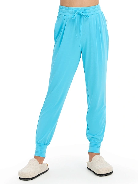 Джоггеры Bamboo для девочки, цвет бирюзовый, фото 1