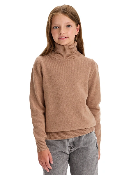 Свитер Merino Base детский для девочек-подростков, цвет бежевый, фото 1