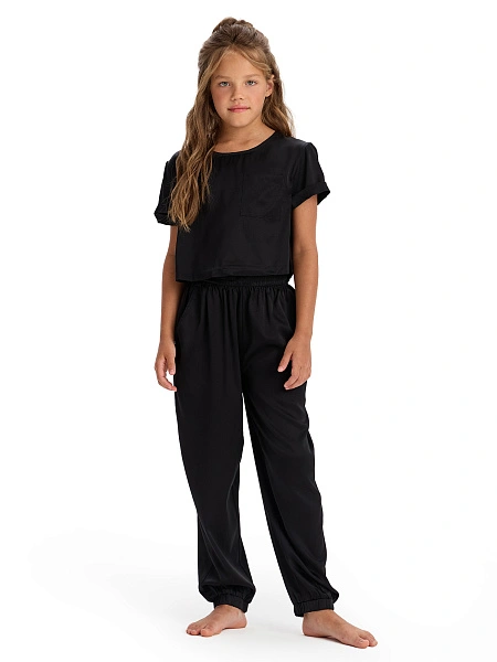 SILK Костюм для девочки, цвет черный, фото 1