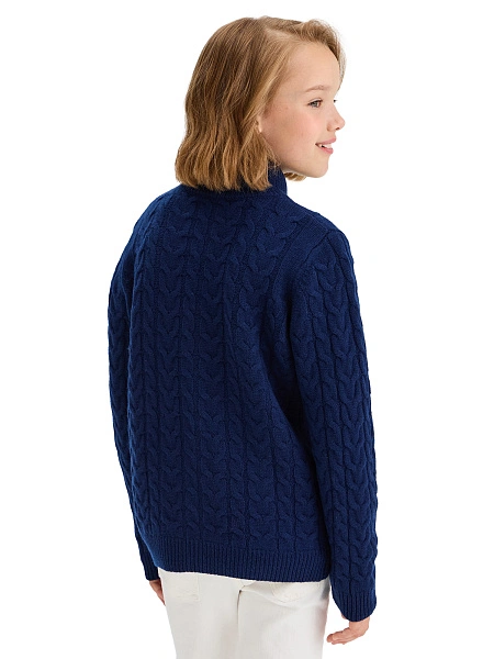 Кофта на молнии Super Fine Merino Wool для девочек, фото 2